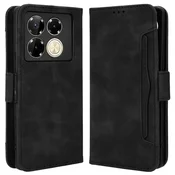 GS Preklopni ovitek za Infinix Note 40 Pro Plus, reža za kartico, črn