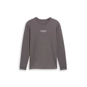 TOM TAILOR DENIM Majica antracit/bela