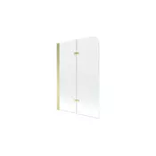 Mexen Felix tuš paravan z dvema kriloma 80 x 140 cm, prozoren, zlati - 890-080-002-50-00