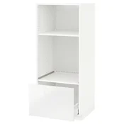 METOD / MAXIMERA Visoki element za ugradne uredaje, bela/Ringhult bela, 60x60x140 cm
