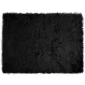 Tepih od umjetne ovcje kože TAFALLA Crna 160 x 230 cm Poliester