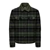 Only & Sons Prehodna jakna ONSLOUIS zelena/črna