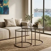 Hanah Home set klub stolova Grey-Trs-60-42-Nrd-Srk, sivi