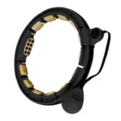 HMS masažni hula hoop z utežmi HHM13 črn