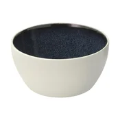 Skodelica za kosmiče GASTRO 12 cm, 400 ml, bela/temno modra, kamnita posoda, Bitz