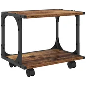 vidaXL vidaXL Stojalo za tiskalnik Star les 41 x 28 x 33.5 cm Konstruiran les, (5000092455)
