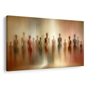 Slika abstraktne figure v megli - 40x30