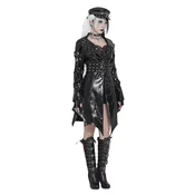 Ženski plašč DEVIL FASHION - Mistress Mayhem - črn - CT27601