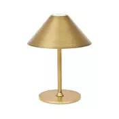 Halo Design 800841 - HYGGE stona LED lampa 3W, prigušiva, punjiva (4000 mAh), IP54, mesing