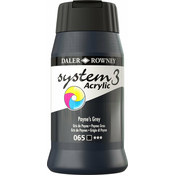 Daler Rowney System3 Akrilna barva Paynes Grey 500 ml 1 kos