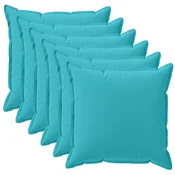 Vidaxl Prevleka za blazino 6 kos HOUTEN Turkizna 30 x 30 cm Poliester