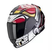 Motoristicka kaciga Scorpion EXO-491 PIRATE, crvena
