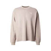 PUMA Športna majica ESS ELEVATED temno siva / bela