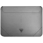 GUESS navlaka za laptop od 16” Silver Saffiano Triangle