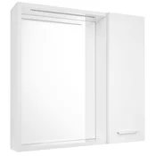 ZOJA/KERAMIA FRESH STRIP LED ogledalo, 60x60x14cm, desno, belo - Bela - 60x60x14 cm - Aqualine - ZOJA & KERAMIA FRESH MIRROR CABINET - 24 - MDF/laminat - Lepilo - Drugo - 3-delne tuš kabine - 600 - 600 - 140 - IP22 - 540 - 4.3 - LED - 14