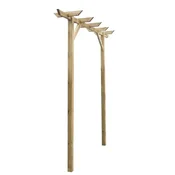 Vidaxl Vrtna pergola 205x40x203 cm lesena