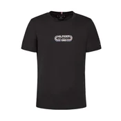 shumee Moška majica Tommy Hilfiger Regular Fit črne barve, velikost L