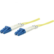 Staklena vlakna Svjetlovodi Priključni kabel [1x Muški konektor LC - 1x Muški konektor LC] 9/125 µ Singlemode OS2 3 m Intellinet