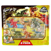 Goo Jit Zu: Jurski svet - Set 6 mini akcijskih figuric, ki se lahko raztegnejo