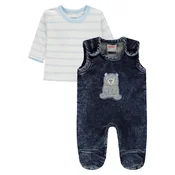 shumee Komplet za fantka: bluza + temno moder spalni kombinezon Kanz