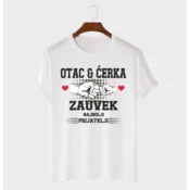 MAFIMI Majica Otac i cerka najbolji prijatelji zauvek, Bela