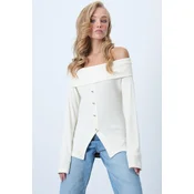 Trend Alacati Stili Ženska bluza Alc-X14527, Krem