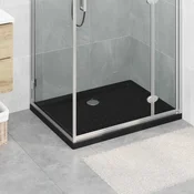 vidaXL Pladenj za tuširanje s pikicami 90 x 70 x 4 cm ABS Črna