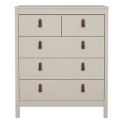 Sivo-bež komoda 82x99x38 cm Madrid – Tvilum