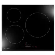 Tesla HI6300TB ugradna indukciona ploča, touch control, 3 zone za kuvanje, 60cm, crna boja