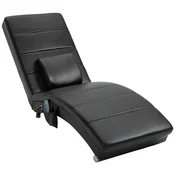 HOMCOM HOMCOM sprostitveni sedež umetno usnje, večplastna plošča, pena 58Š x 163G x 87V cm Črn, (5000242906)