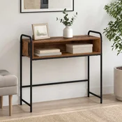 vidaXL Konzolna miza Star les 90 x 33 x 80,5 cm Inženirski les