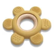 Silikonska grickalica Lorelli Premium - Cvijet, Yellow