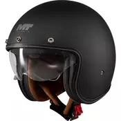 Otvorena motociklisticka kaciga MT Lemans 2 SV S Pure A1 mat crna