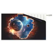3D Space Radiator Cover Dekorativna magnetna podloga za radiator 60x100