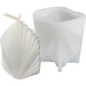 Dardanar Sveča DIY Kalup, Sveča Silikonska Šablona Easy Clean DIY Seashell Shape Šablona za DIY Candle Fudge Soap Chocolate, (21127350)