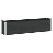 Povišena vrtna gredica Crna 150 x 30 x 36 cm
