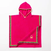Pončo kopalni otroški Benetton 65x65 cm, be-0818-pk, roza