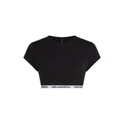 Karl Lagerfeld Majica  črna / off-bela