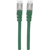 Intellinet Intellinet 736886 RJ45 omrežni kabel\, Patch kabel CAT 6a S/FTP 10.00 m zelena zaščita iz folije\, pletena zaščita\, brez halogena 1 kos, (20417928)