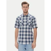 Wrangler Srajca Western 112362381 Modra Regular Fit