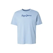 Pepe Jeans Majica Eggo N mornarska / svetlo modra / bela