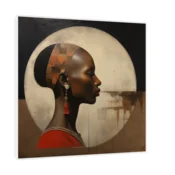 Canvas Slika na platnu Pogled, 100x100 cm, Sa ramom, Bela