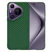 Trden TPU ovitek Techsuit Carbonite FiberShell za Huawei Pura 70 Pro - green