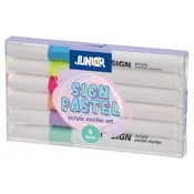 Junior sign set akrilnih markera pastel 6k ( 140170 )