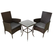 MONSTER JardA Rattan Bistro Set Rjava, (21571443)