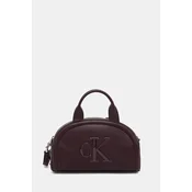Ročna torba Calvin Klein Bold Ck Dome Crossbody LV04F3895G Bordo rdeča