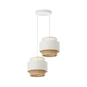 Luster na kanapu BOHO 2xE27/60W/230V bela/juta