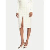 Elisabetta Franchi Ravno krilo GO-232-67E2-V440 Kremna Slim Fit