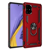 Overboard Oklepni ovitek za Samsung Galaxy A51, Nox Case Ring, rdeč