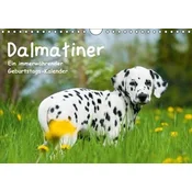 Dalmatiner - Ein immerwährender Geburtstags-Kalender (Wandkalender immerwährend DIN A4 quer)